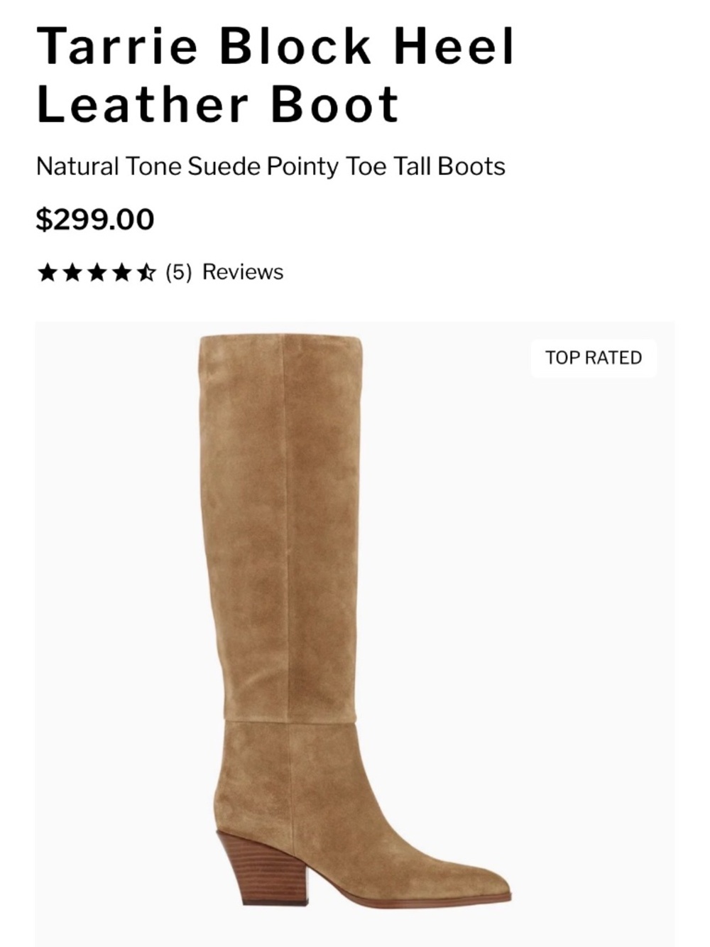 Marc Fisher Tarrie Block Heel Suede Boots — NWT, Size 8.5M